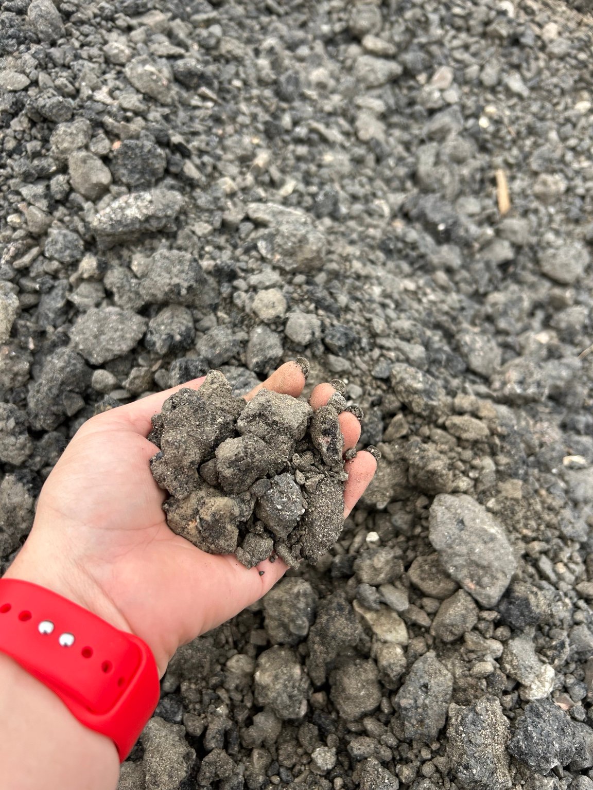 Crushed Asphalt material